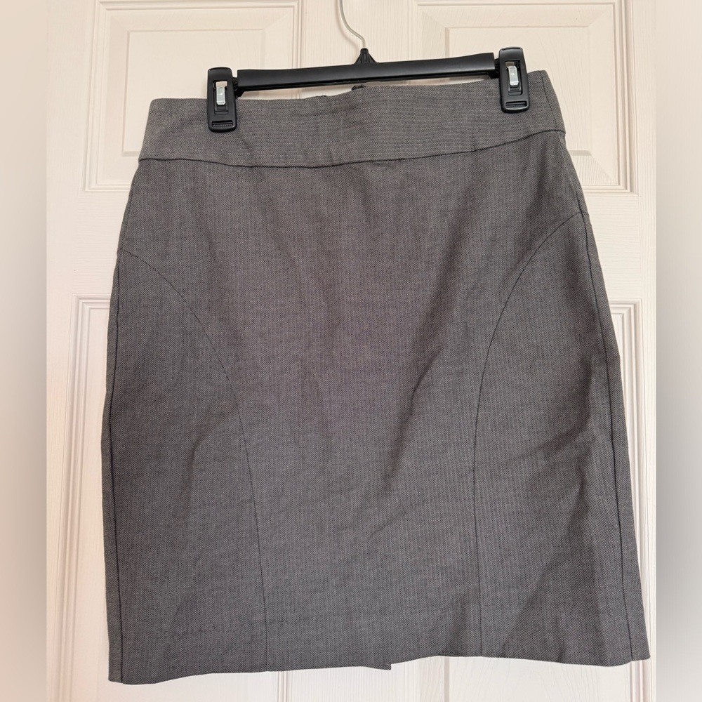 Pencil skirt above the knee